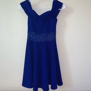 Beautiful Blue Off the shoulder Dress!!